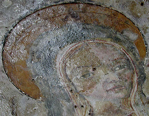 Condensation event at 15th century fresco, Nemi Italy
