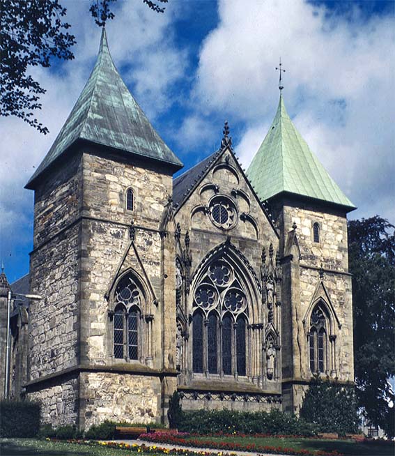 The east front at Stavanger Cathedral