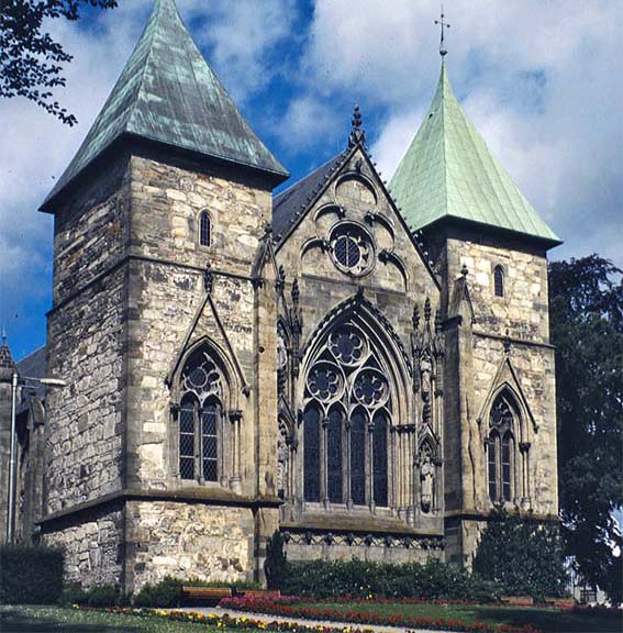 The east front at Stavanger Catedral