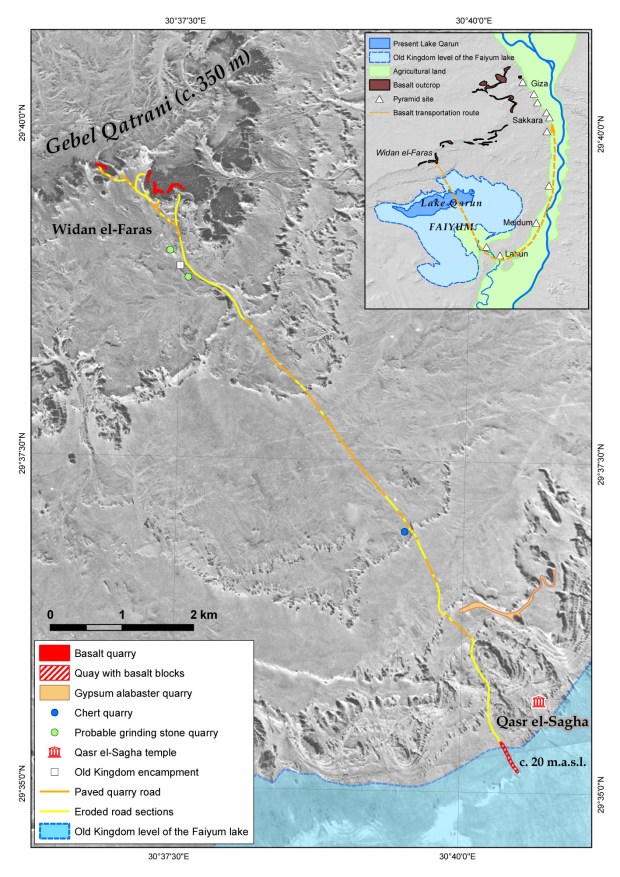 The Old Kingdom quarries at Widan el-Faras, Northern Faiyum (EG)