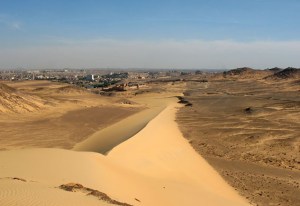 Sanddune in the afternoon - towards the first cataract