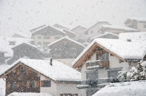 Snowfall intensifies - best to keep indoors!
