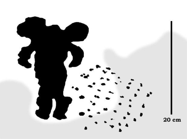 Mickey Mouse at Gharb Aswan. Tracing by Per Storemyr (after own photo)