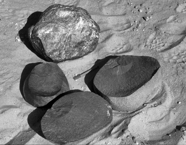 In the middle of nowhere, by Chephren's Quarry. Who was this guy that left the stones here almost 5000 years ago? Photo: Per Storemyr