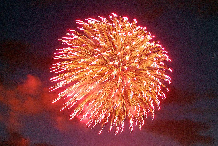 Happy New Year with firework in the ancient quarries! Photo: Per Storemyr