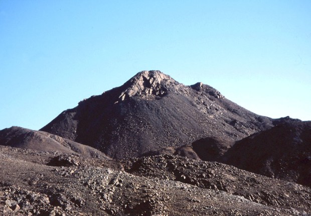 What a quarry! The central summit at Gebel Manzal el-Seyl in the Eastern Desert of Egypt. Nearly 5000 years old. Photo: Per Storemyr