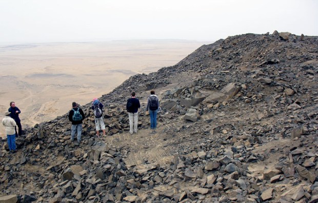 And this is how the quarry at Widan el-Faras looked like in 2006, after the bulldozers had done their work. Compare with photo above. Photo: Per Storemyr