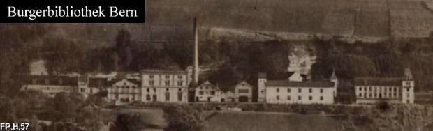Old photo of the Gurten beer brewery in the Wabern sandstone quarry by Bern. Source: Burgerbibliothek Bern