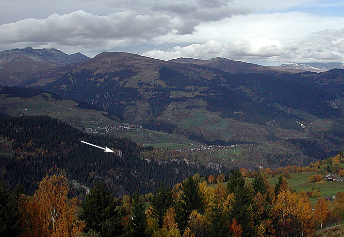 The alpine landscape surrounding Kropfenstein cave castle. Photo: Per Storemyr
