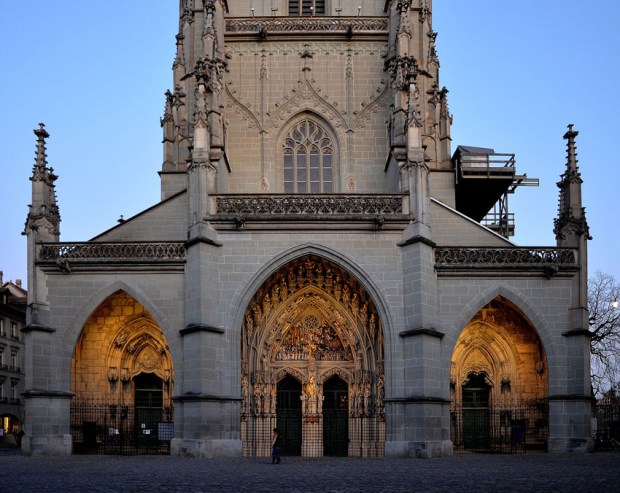 One of my "clients": Medieval Berne Minster in Switzerland (west facade). Photo: Per Storemyr