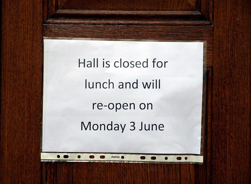 The longest lunch. A nightmare for those of us keen on visiting museums. I was there in May... Photo: Per Storemyr