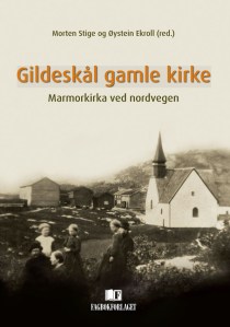 Omslag til den nye boken om Gildeskål gamle kirke (fra Fagbokforlaget)