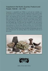 "Soapstone in the North" - back cover
