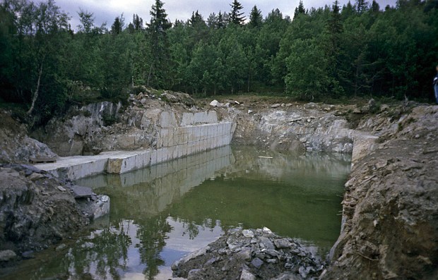 NEDLAGT: Pillarguribruddet ved Otta. Det siste aktive kleberbruddet i Norge. Foto: Per Storemyr