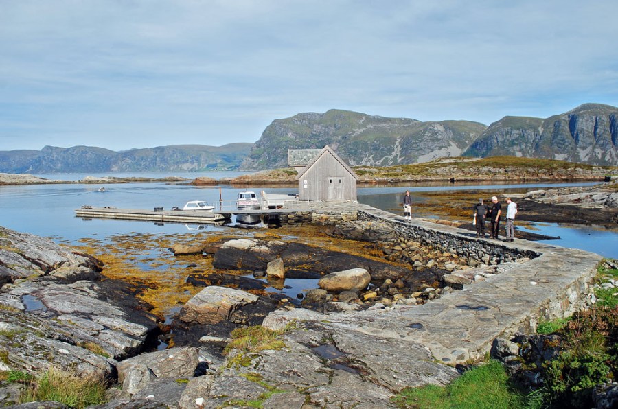 The quay at Selja. This is the place I have regularly landed for 8 years now, in various work supported by Selje municipality and the Directorate for Cultural Heritage. Photo by Per Storemyr