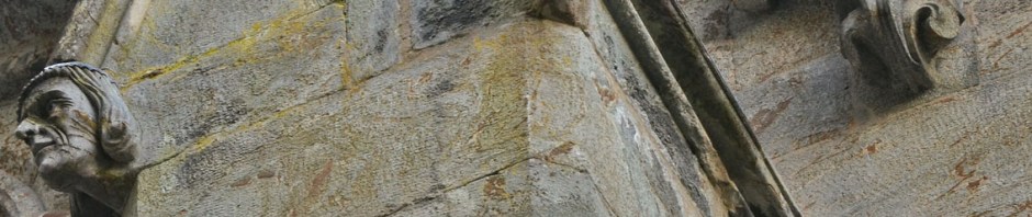 "Stavangerkleber" på nordfasaden av koret på Stavanger domkirke. Foto: Per Storemyr