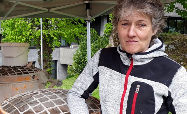 Ansvarlig for kalkarbeidet Berit Bruvik. Foto: Per Storemyr