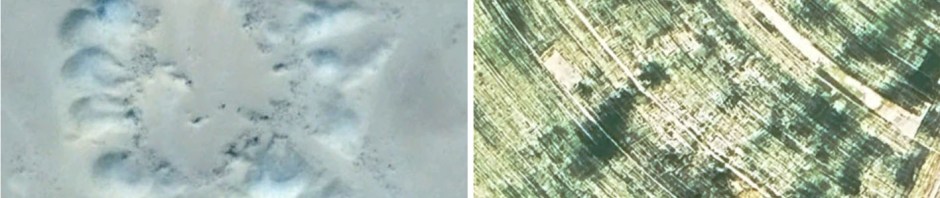 The famous Chisel quarry, a vital part of Chephren’s Quarry. Intact in 2014, destroyed by agricultural development 2023. Source: Google Earth