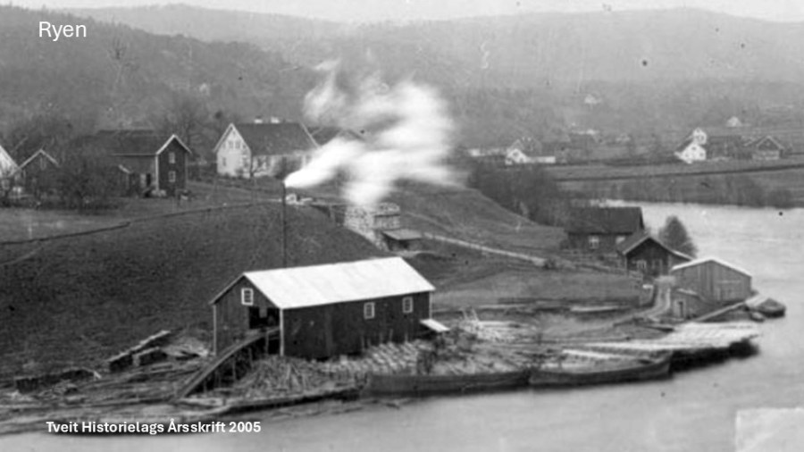 Kalkovnen på Ryen er litt nyere, bl.a. brukt til brenning av jordbrukskalk.
