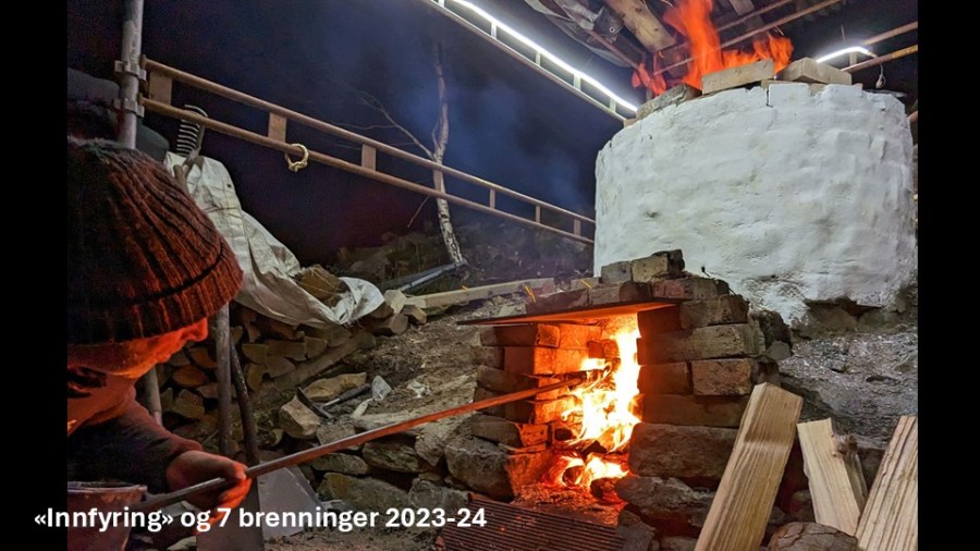 Sju brenninger i 2023 og 2024! Produksjon av 30-40 tønner brent kalk.