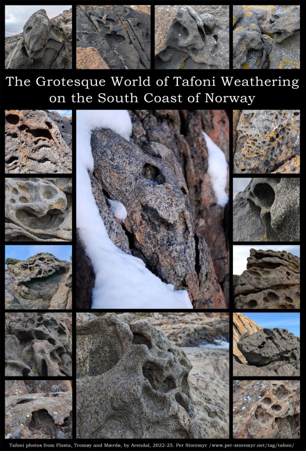 The Grotesque World of Tafoni Weathering on the South Coast of Norway. Photos: Per Storemyr