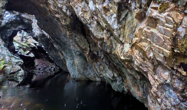 Den største gruvegangen som kan ses i dag. Foto: PS