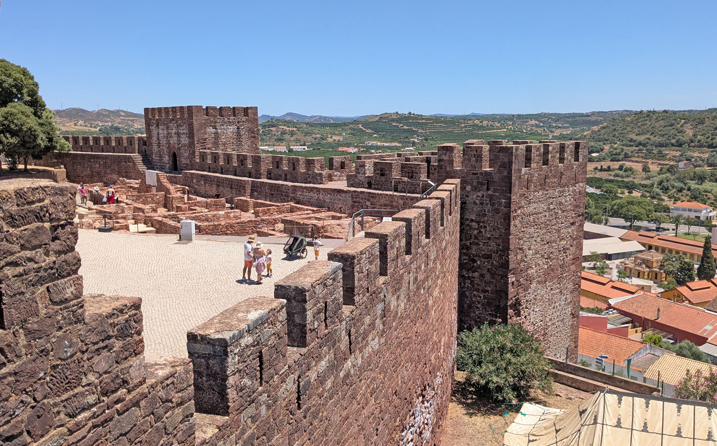 The medieval castle in Silves is built from Triassic red sandstone. Photo by PS
